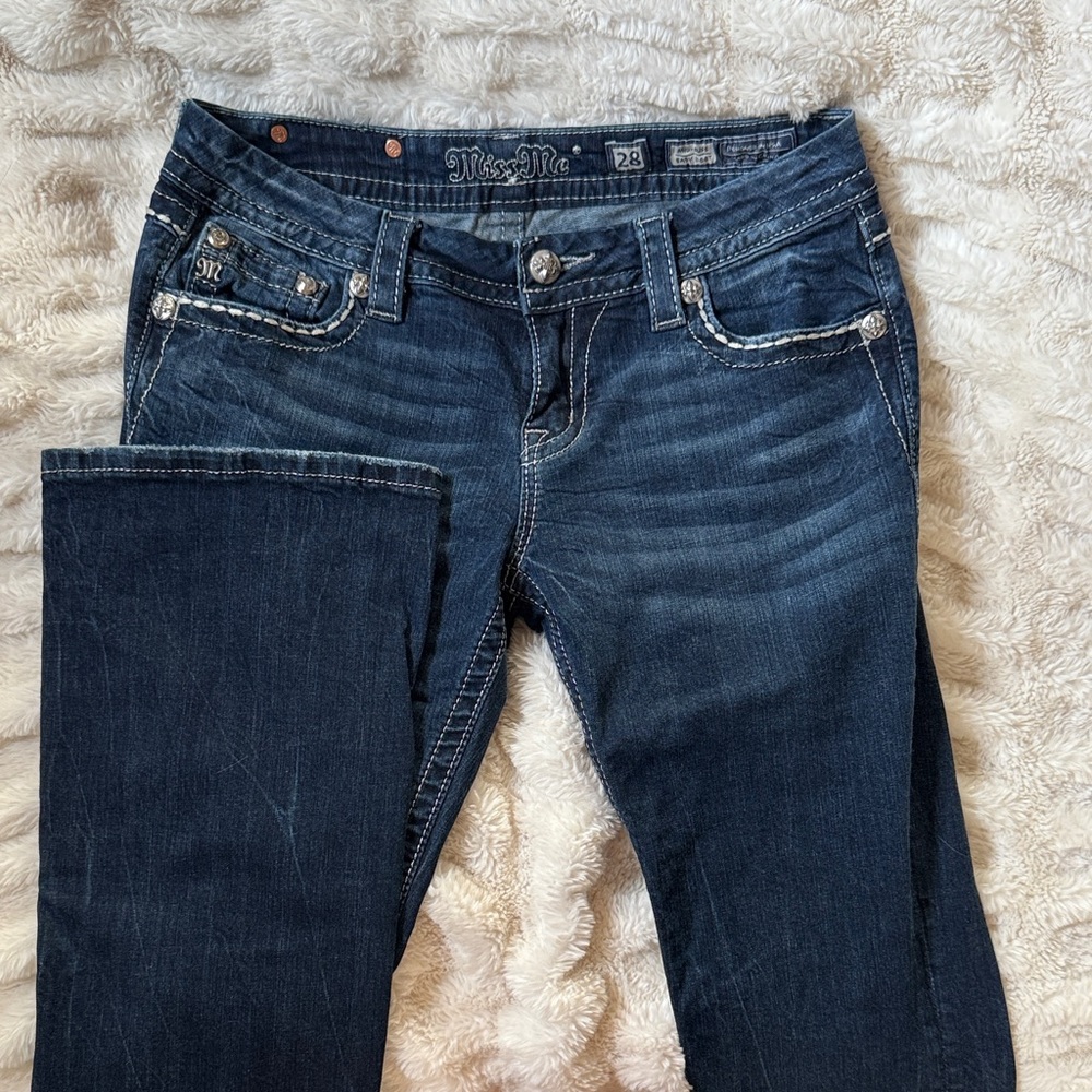 Miss Me Dark Blue Boot Cut Jeans